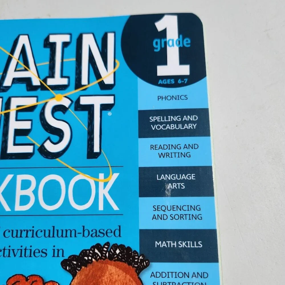 NEW Brain Quest Workbook Grade 1 1st Grade Book Paperback ‏ 320pages Stocking St